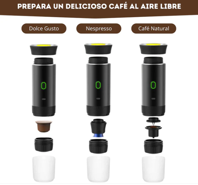 Cafetera Portátil Barista® con Sistema 3 en 1